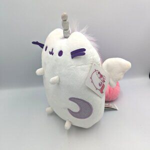 Gund Pusheen Pusheenicorn Unicorn Plush Wings Flap 11" Tall Cat Kitty Moon Chibi